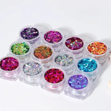 Roniki Holographic chunky glitter szett körömdíszítő