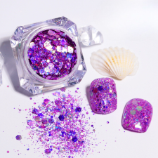 Roniki Irrizáló 3D glitter 12 körömdíszítő