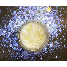 Roniki Irrizáló glitter - fehér #1 körömdíszítő