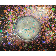 Roniki Irrizáló glitter - fehér #3 körömdíszítő