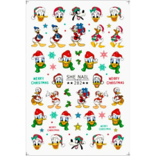 Roniki mesefigurás matrica - öntapadó - Donat kacsa karácsonykor körömdíszítő