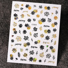 Roniki metál matrica - öntapadó - őszi körömdíszítő