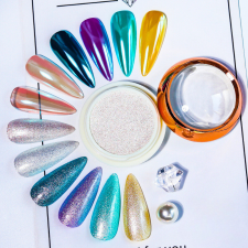 Roniki Moonlight aurora pigment 01 - szilárd pigmentpor körömdíszítő