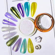 Roniki Moonlight aurora pigment 02 - szilárd pigmentpor körömdíszítő