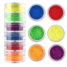 Roniki neon pigmentpor szett - A - 6db körömdíszítő