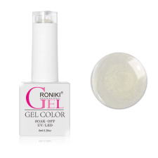 Roniki Pearl threaded széria - 02 pezsgő gyöngyház gél lakk lakk zselé