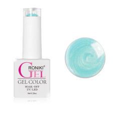 Roniki Pearl threaded széria - 08 menta gyöngyház gél lakk lakk zselé