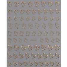 Roniki szív mintás matrica - öntapadó körömdíszítő