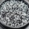 Roniki Szórógyöngy fekete és fehér - nem mágnesezhető - 0,6-0,8mm