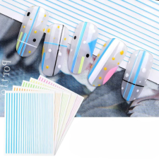 Roniki vonal matrica - öntapadó - fluorescence blue körömdíszítő
