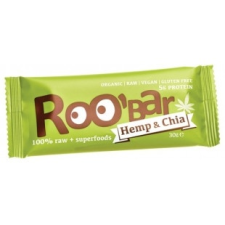 Roobar 100% raw bio gyümölcsszelet kender prozein-chia mag 30 g reform élelmiszer
