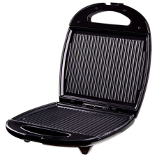 Rosberg Szendvicssütő 4 szelethez Rosberg R51442B, 1200 W, Tapadásmentes tányérok, Fekete szendvicssütő