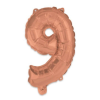  Rose Gold 9-es szám fólia lufi 95 cm