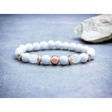 Rose gold hematit és jáde ásvány karkötő karkötő