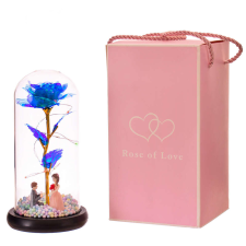  Rose of Love – LED-es dekor lámpa örök rózsa – szerelmes pár díszdobozban (BBV) ajándéktárgy