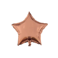 Rose Star, Rózsaszín csillag fólia lufi 46 cm party kellék