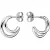 Rosefield Double Hoops Silver 15 mm, JEDHS-J576