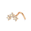  Rosegold Színű Rozsdamentes Acélból Készült Csillag Díszes Orrpiercing