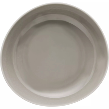 Rosenthal Junto Mélytányér, megemelt peremmel,, hossza: 215 mm, szélessége: 210 mm, gyöngyszürke tányér és evőeszköz