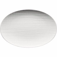 Rosenthal Ovális tányér Rosenthal Mesh 25x18 cm, fehér tányér és evőeszköz