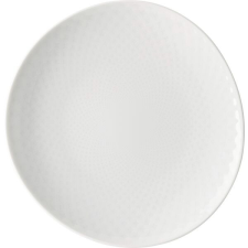 Rosenthal Sekély tányér, Rosenthal Junto 16x15,5 cm, fehér tányér és evőeszköz