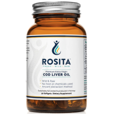 Rosita extra szűz tőkehalmájolaj, extra szűz tőkehalmájolaj, 90 db lágyzselé kapszula  Étrend-kiegészítő gyógyhatású készítmény