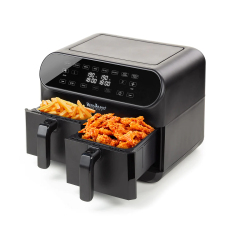 ROSMARINO Infinity PRO XXL légsütő dupla kosárral 8L, 1700W fritőz