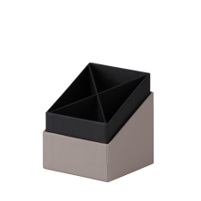 Rössler Papier GmbH and Co. KG Rössler SOHO asztali tolltartó, taupe írószertartó