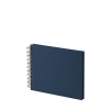 Rössler Papier GmbH and Co. KG Rössler Soho fotóalbum (14,5x19,5 cm, 20 lap, spirálos, fehér lapok) navy/sötétkék