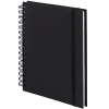 Rössler Papier GmbH and Co. KG Rössler Soho Jegyzetfüzet A5, 80 lap, spirálos, gumis, fekete