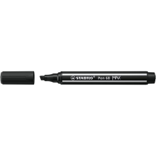  Rostirón, 1-5 mm, vágott hegy, STABILO &quot;Pen 68 MAX&quot;, fekete filctoll, marker