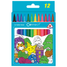 ROSTIRóN, FILCTOLL KéSZLET, CONNECT HáROMSZöG TESTű, 12 KLF. SZíN filctoll, marker