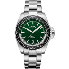 Rotary GB05370/78 Henley World Timer Mens Watch 41mm 10ATM, karóra