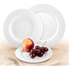  Rotberg Basic fehér 22cm 6db-os porcelán mélytányér szett party kellék