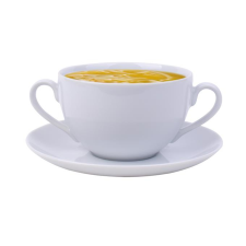 ROTBERG Leveses csésze+alj, rotberg, fehér, 35 cl, 6 db-os szett &quot;basic&quot; 1211bas025 tányér és evőeszköz