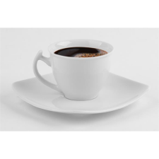 ROTBERG Quadrate 25cl Kávéscsésze+alj - Fehér (6 db-os szett ) (1209QFE002) bögrék, csészék