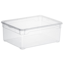  Rotho Clearbox 10 literes műanyag tároló doboz fedéllel - átlátszó bútor