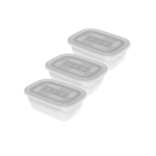 Rotho Freeze 1L Műanyag ételtároló készlet (3 db / csomag) papírárú, csomagoló és tárolóeszköz