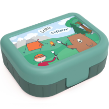 Rotho "Little explorer" műanyag uzsonnás doboz gyerekeknek 0,1 L - zöld uzsonnás doboz