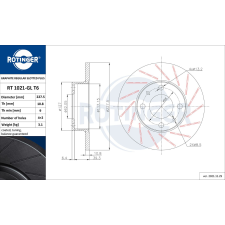 Rotinger féktárcsa ROTINGER RT 1021-GL T6 féktárcsa