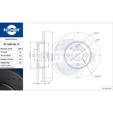 Rotinger féktárcsa ROTINGER RT 1033-GL T3 féktárcsa