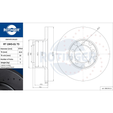 Rotinger féktárcsa ROTINGER RT 1043-GL T3 féktárcsa