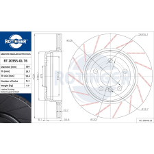 Rotinger féktárcsa ROTINGER RT 20355-GL T6 féktárcsa