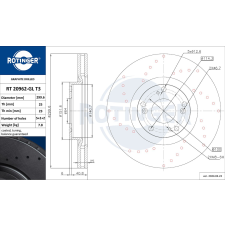 Rotinger féktárcsa ROTINGER RT 20962-GL T3 féktárcsa