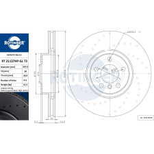 Rotinger féktárcsa ROTINGER RT 21137HP-GL T3 féktárcsa
