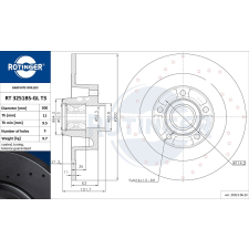 Rotinger féktárcsa ROTINGER RT 3251BS-GL T3 féktárcsa