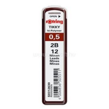 Rotring 0,5mm 2B 12db-os nyomósirón betét (NRR0312630) nyomósirón, rotring betét