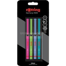 Rotring Liner 4 db-os vegyes színű tűfilc készlet (NRR2166331) filctoll, marker