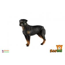 Rottweiler műanyag kutyafigura 8cm játékfigura