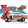 ROUND2 MPC 1/25 1957 Chevy Bel Air - Spirit of 57 sportkocsi modell